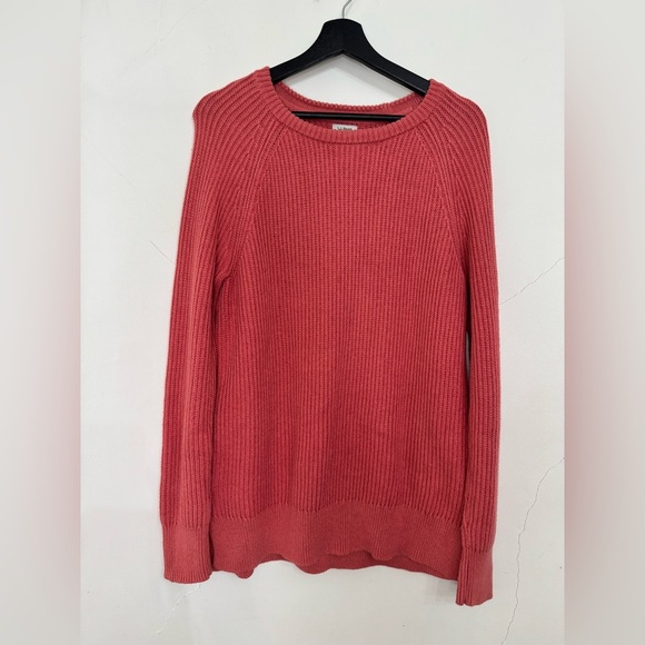 Women’s L.L Bean Mid-weight 100% Cotton Coral Textured Soft Rib Trim Sweater - Picture 2 of 7